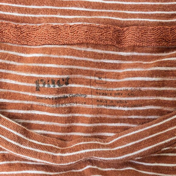 Pact Gingerbread Pinstripe Maternity Slub Pocket Tank - Picture 3 of 4